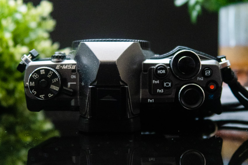Top view of the Olympus EM-5 ll