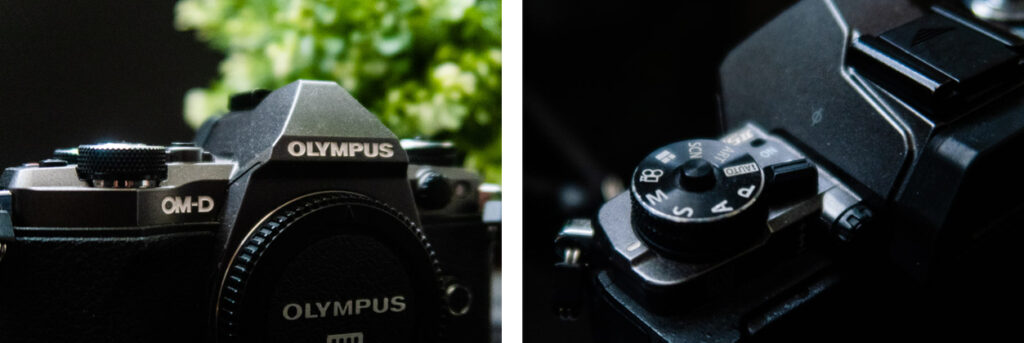 Close ups of the Olympus EM-5 ll.